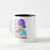 アニメラーメンやスケッチが大好きな女の子 ツートーンマグカップ (正面左)