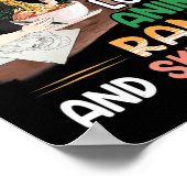 アニメラーメンやスケッチJaが大好きな女の子 ポスター (角)