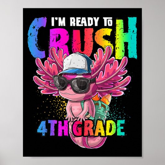 アニメラーメンや串が大好きなアニメアクソロトル和風 ポスター (正面)