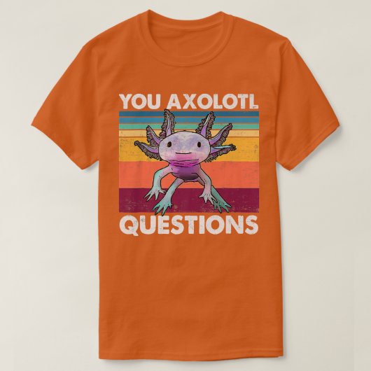 アニメラーメンや串が大好きなアニメアクソロトル和風 Tシャツ (デザイン正面)