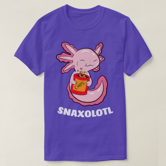 アニメラーメンや串が大好きなアニメアクソロトル和風 Tシャツ (デザイン正面)