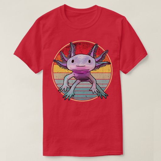 アニメラーメンや串が大好きなアニメアクソロトル和風 Tシャツ (デザイン正面)