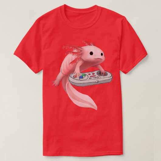 アニメラーメンや串が大好きなアニメアクソロトル和風 Tシャツ (デザイン正面)