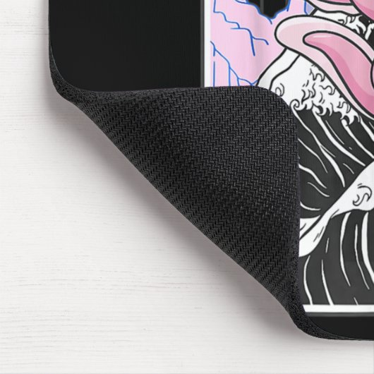 アニメラーメンや串地が大好きなアニメガール和風 マウスパッド (コーナー)