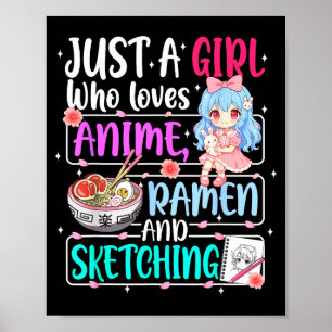 アニメラーメンスケッチングジャパンが大好きな女の子 ポスター