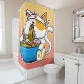 アニメラーメン猫ギフト|復活祭の猫 シャワーカーテン (インサイチュ)