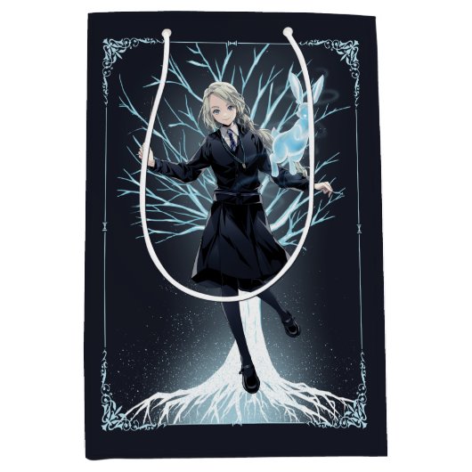 アニメルナローブグッドのウサギのパトロウス ミディアムペーパーバッグ (正面)