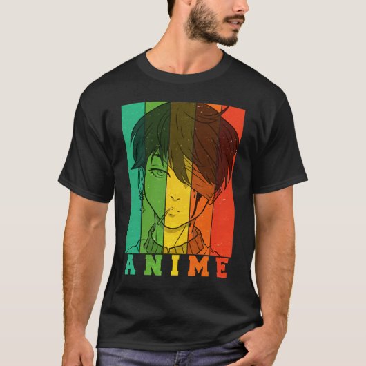 アニメレトロヴィンテージ Tシャツ (正面)