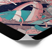 アニメレトロ90sロフィガールエステティック日本のオタク ポスター (角)