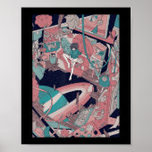 アニメレトロ90sロフィガールエステティック日本のオタク ポスター (正面)