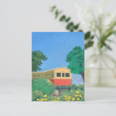 アニメロマンチックな雨と列車 ポストカード (スタンド正面)