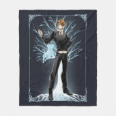 アニメロン・ウェイズリーのジャック・ラッセル・テリアパトロウス フリースブランケット (正面)