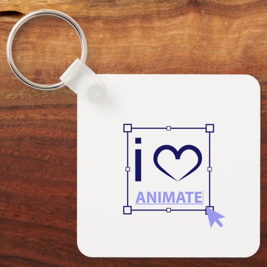 アニメーションが大好き キーホルダー (正面)