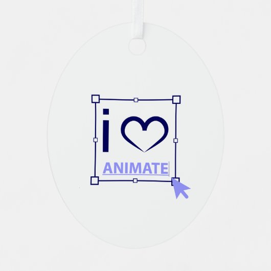 アニメーションが大好き メタルオーナメント (正面)