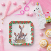 アニメーションのクリスマススフィンクス ペーパープレート (パーティー)