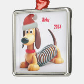 アニメーションのダックスシュント玩具 メタルオーナメント (左)
