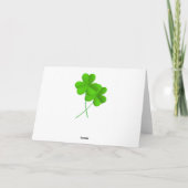 アニメーションの聖パトリックの日レプレシャン カード (裏面)