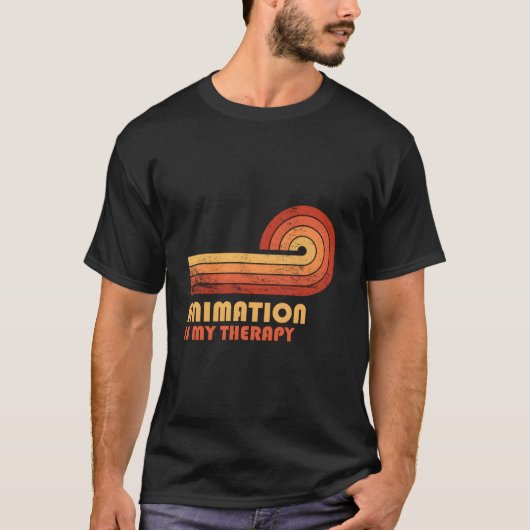 アニメーションは私のセラピー Tシャツ (正面)