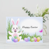 アニメーションイースターバニーカスタム招待状 招待状 (スタンド正面)