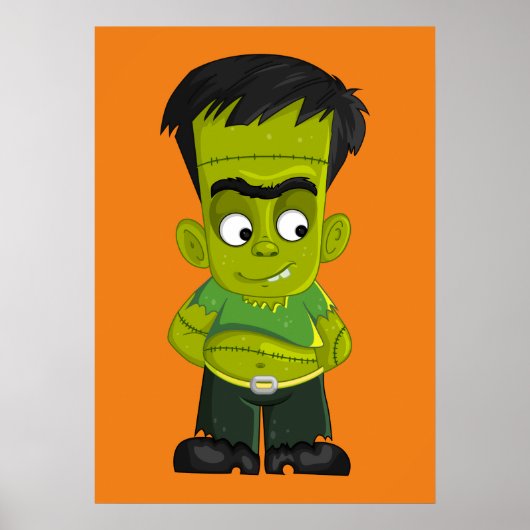 アニメーションハロウィーンフランケンシュタイン ポスター (正面)