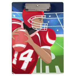 アニメーションフットボールプレーヤーのクリップボード クリップボード