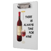 アニメーションワインボトルとガラスのクリップボード クリップボード (左)