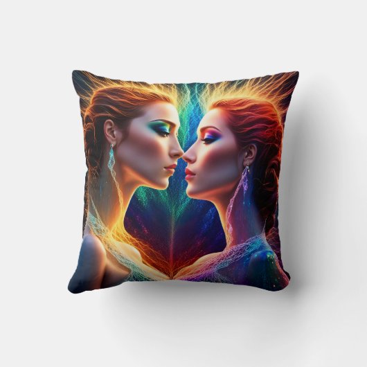 アニメーション化された赤毛モデルの不可解な二重性 クッション (裏面)