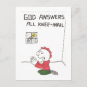 アニメーション教会おもしろいことわざのはがき ポストカード (正面)