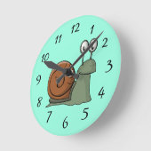 アニメーション時計 ラウンド壁時計 (傾斜)