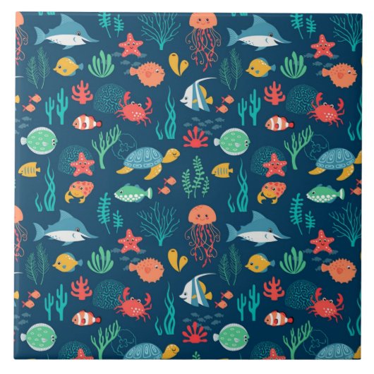 アニメーション海生活の背景パターン タイル (正面)