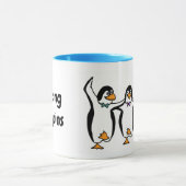 アニメーション踊りペンギン マグカップ (中央)