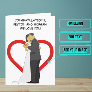 アニメーション高齢者カップルの結婚記念日おめでとう カード