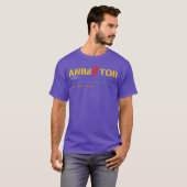 アニメーション アニメーター 動く引きこもり少年 Tシャツ (正面フル)