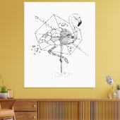 アニメーションFlamingoギフト恋人 | Flamingo lovers キャンバスプリント (インサイチュ (リビング))