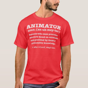 アニメーターの定義 面白いアニメーション学生卒業 Tシャツ