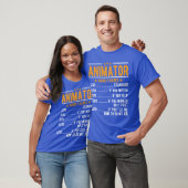 アニメーター時給レート ガール Tシャツ (ユニセックス)