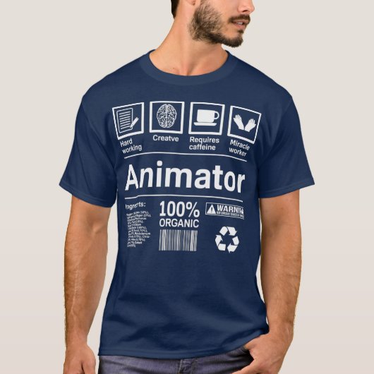 アニメーターTアニメーターギフト Tシャツ (正面)