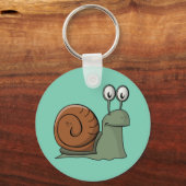 アニメートされたカタツムリのキーチェーン キーホルダー (正面)