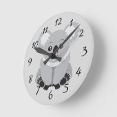 アニメートされたコアラのクマ時計 ラウンド壁時計 (傾斜)