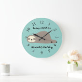 アニメートされたスロット ラージ壁時計 (ホーム)