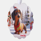 アニメートされたダシュント オーナメントカード (左)