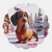 アニメートされたダシュント オーナメントカード (正面)