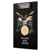 アニメートされたドラムセット クリップボード (左)