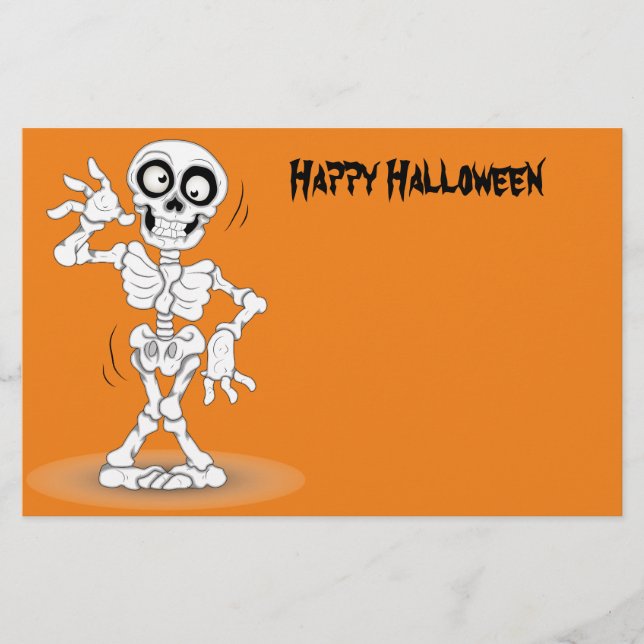 アニメートされたハロウィーンのスケルトン (正面)