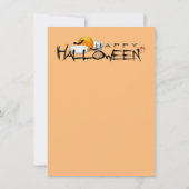 アニメートされたハロウィーンのスケルトン カード (裏面)