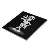 アニメートされたハロウィーンのスケルトン タイル (側面)