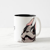 アニメートフランスのブルドッグ ツートーンマグカップ (正面右)