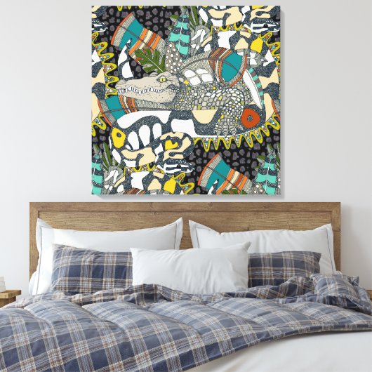 アニメーポップ・アートのター キャンバスプリント (インサイチュ (寝室))