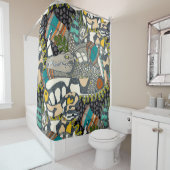 アニメーポップ・アートのター シャワーカーテン (インサイチュ)