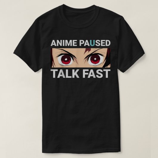 アニメ一時停止トークファスト Tシャツ (デザイン正面)
